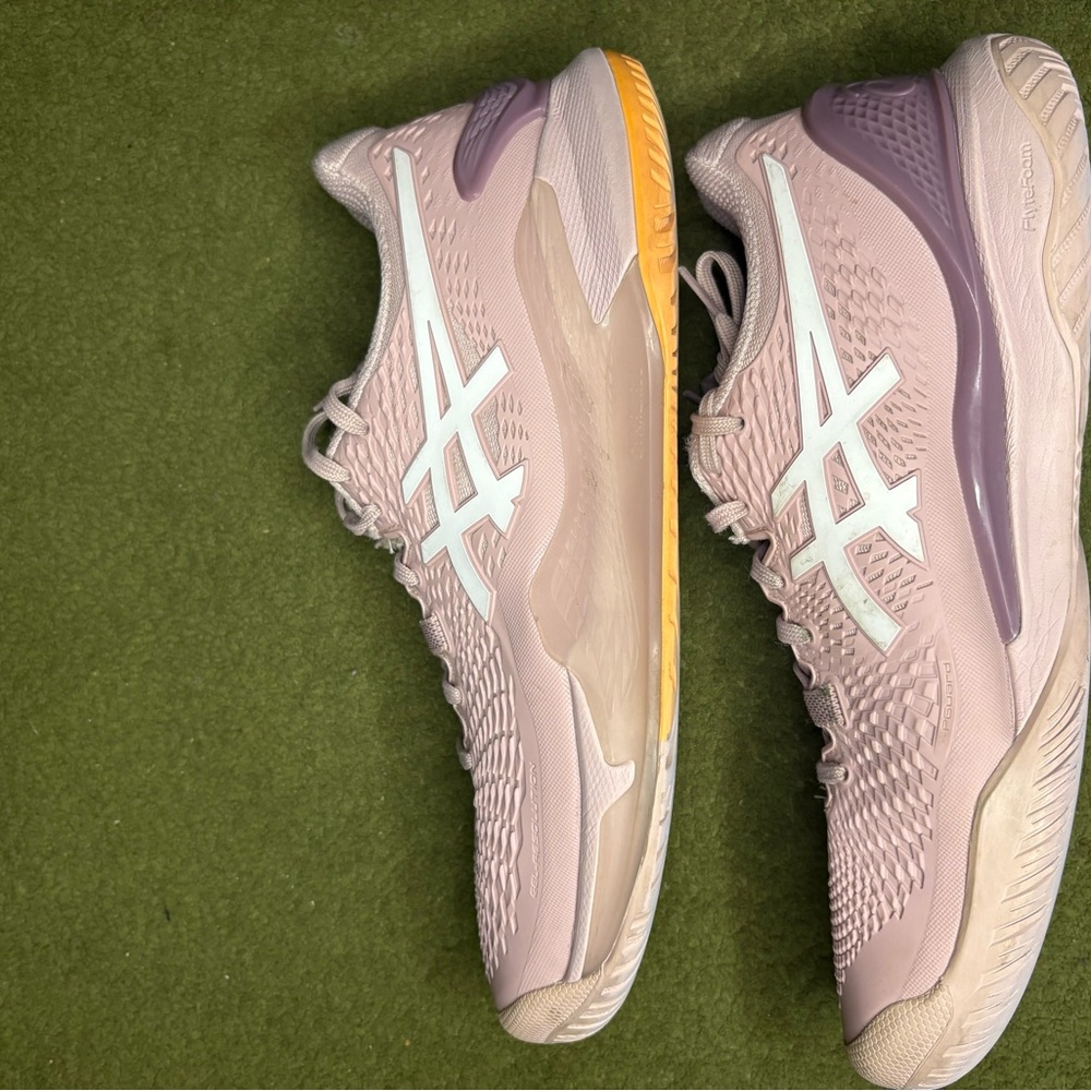 ASICS Women's GEL-RESOLUTION 9 1042A208 701 Pink, White US9.5